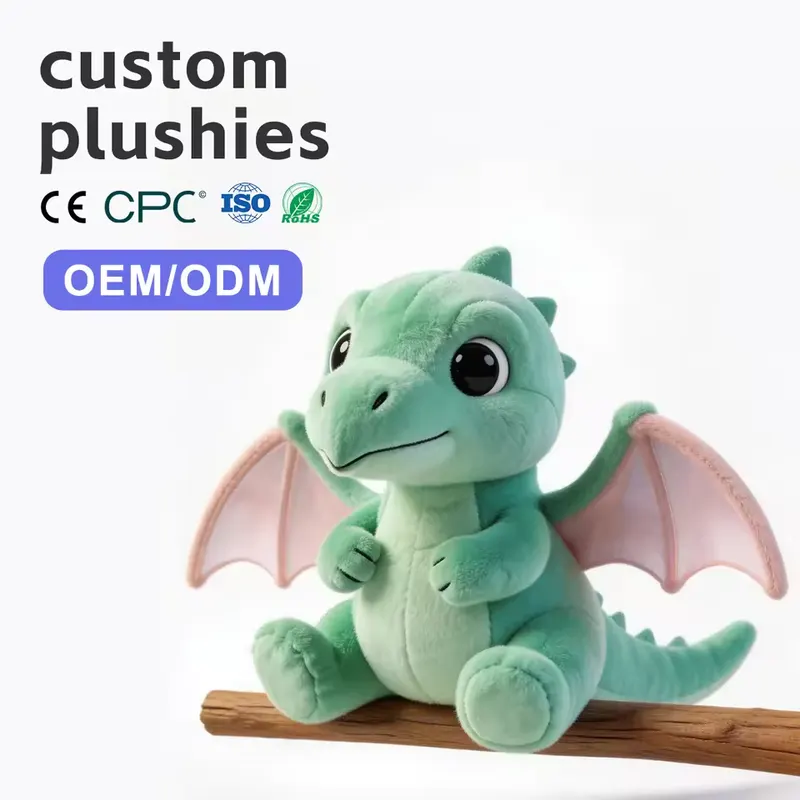 Custom plush dragon figure from Hunan Guoyun Jingyi Crafts